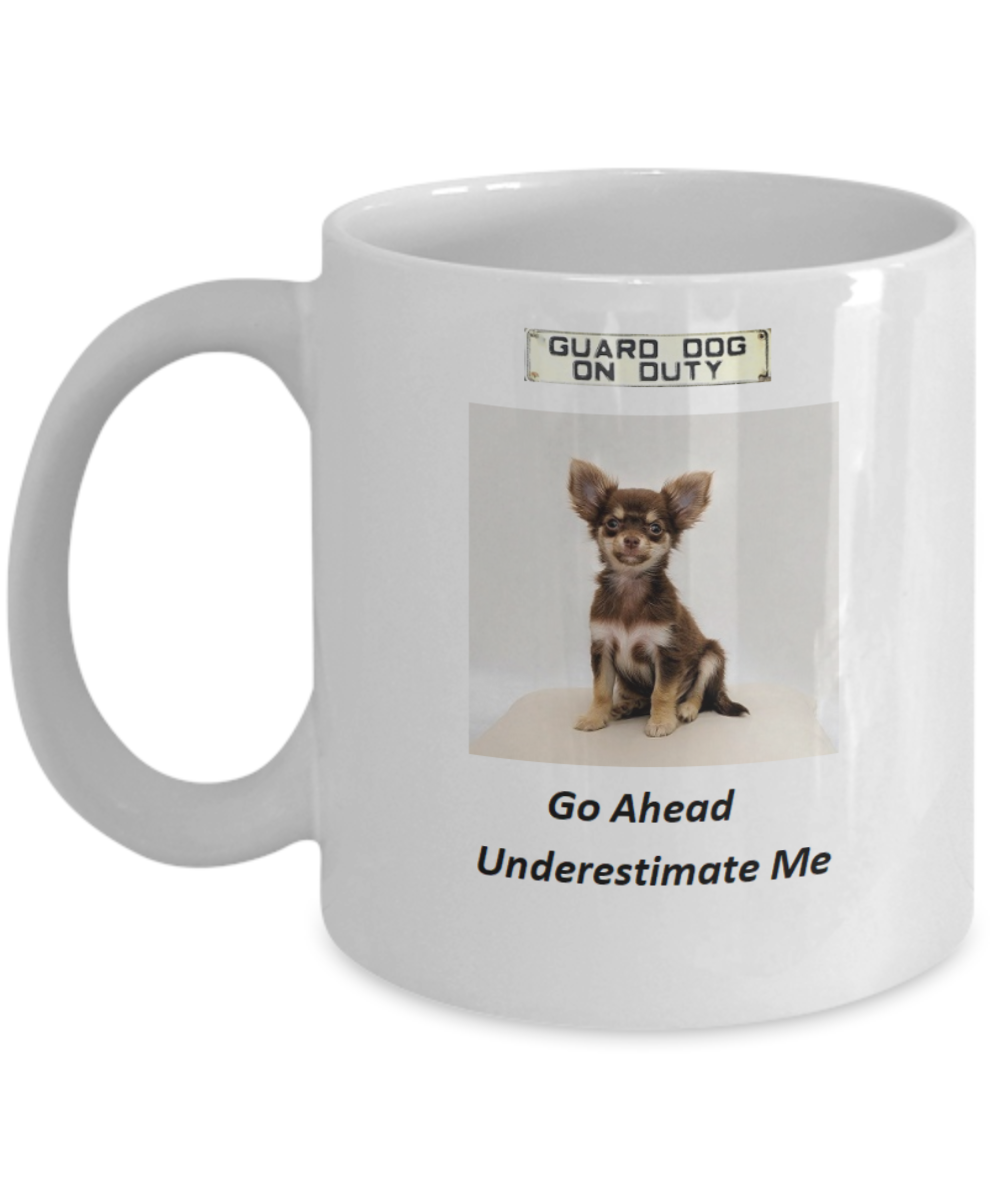 Dog Lovers Mugs - Coffee Mug with dog sayings. Coffee mugs with dog sayings are great gifts for your dog lover friends. This mug has a cute little dog with a funny saying to make you and others smile when you view this mug.