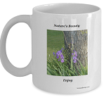 Purple Iris Flower mug. Purple Iris Flower Mug Gift for the Iris Flower Lover.