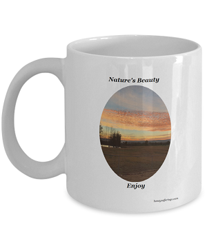Natures Beauty Coffee Mug with Morning Sunrise.